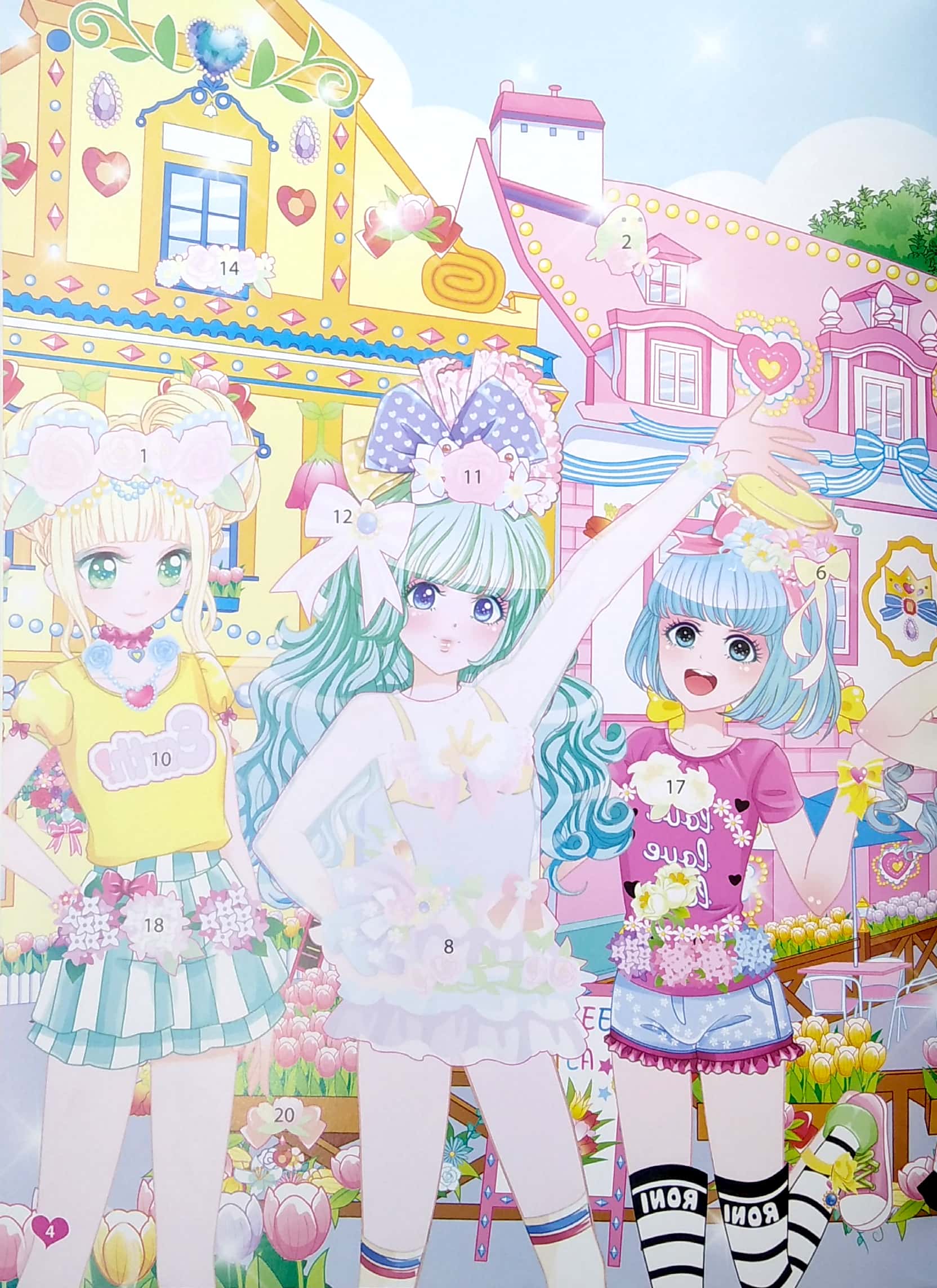 công chúa vương quốc hoa - 1000 hình dán trang phục công chúa - công chúa hoa lan (tái bản)