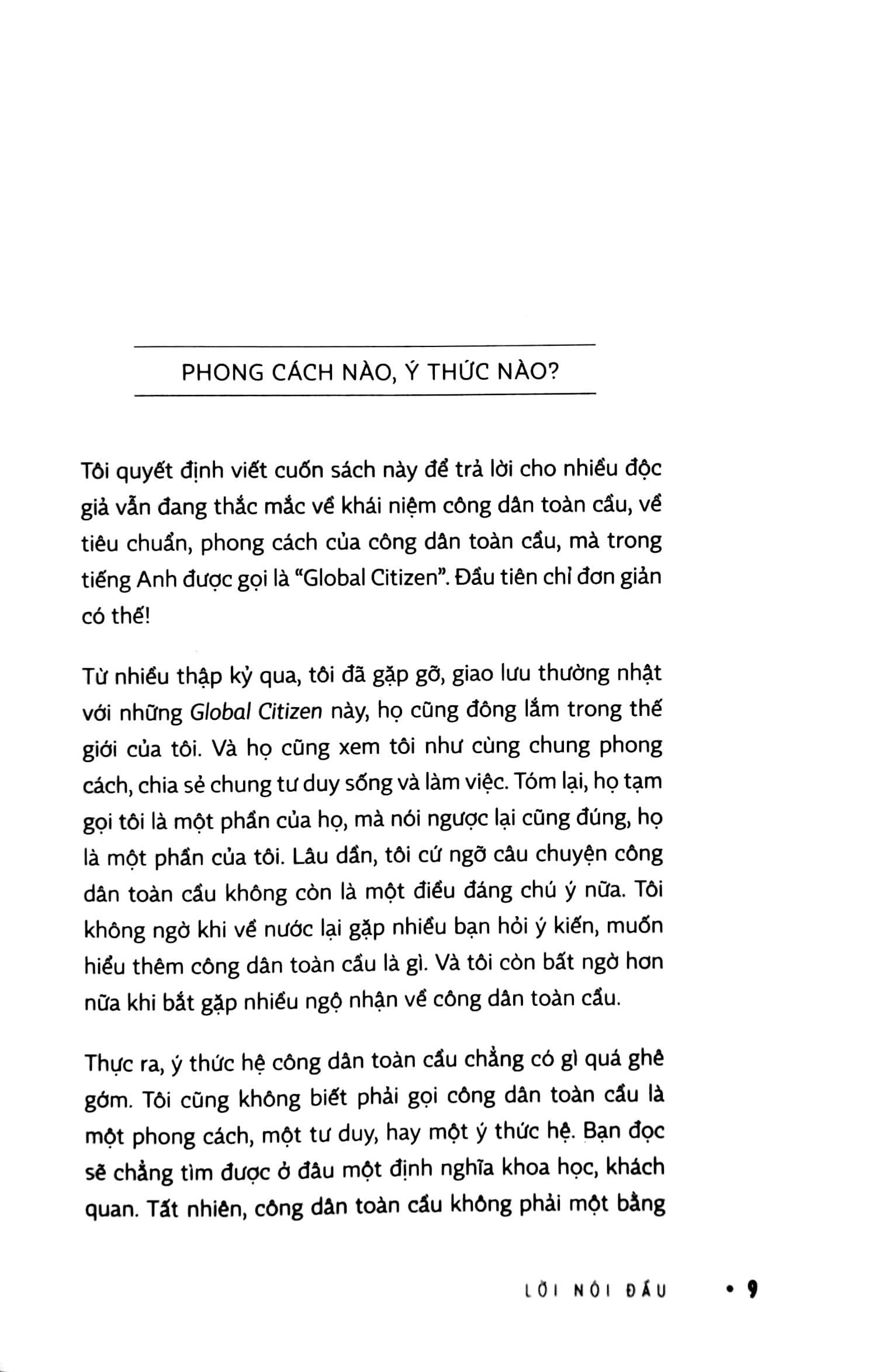 công dân toàn cầu - công dân vũ trụ