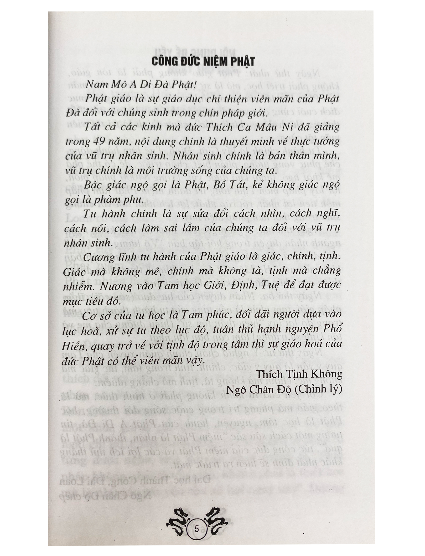 công đức niệm phật