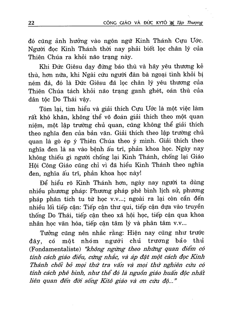 công giáo và đức kitô