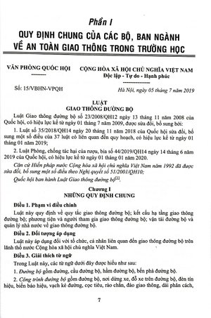 công tác tuyên truyền giáo dục pháp luật về an toàn giao thông trong trường học