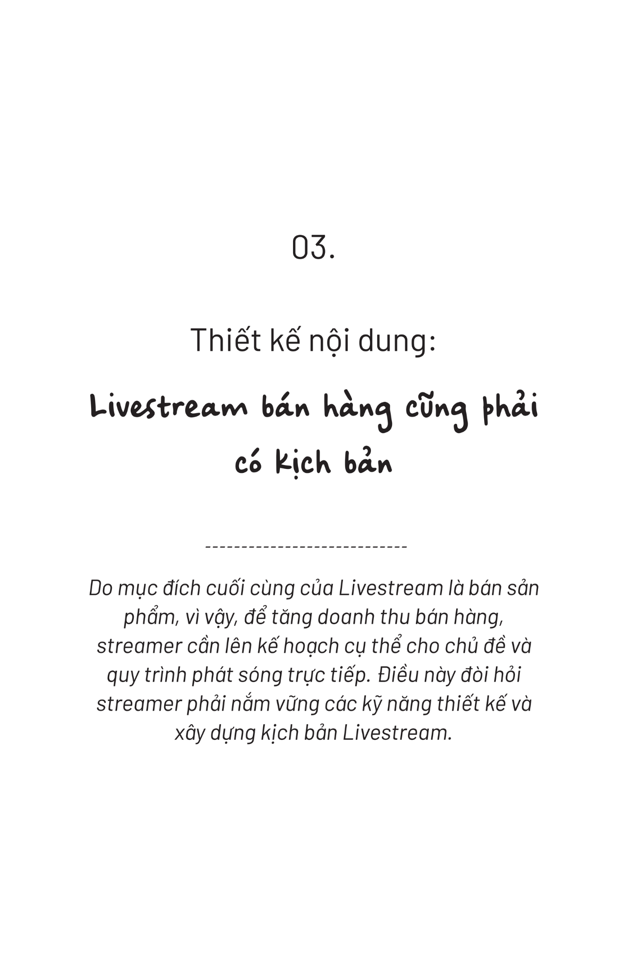 công thức livestream 1 triệu đơn