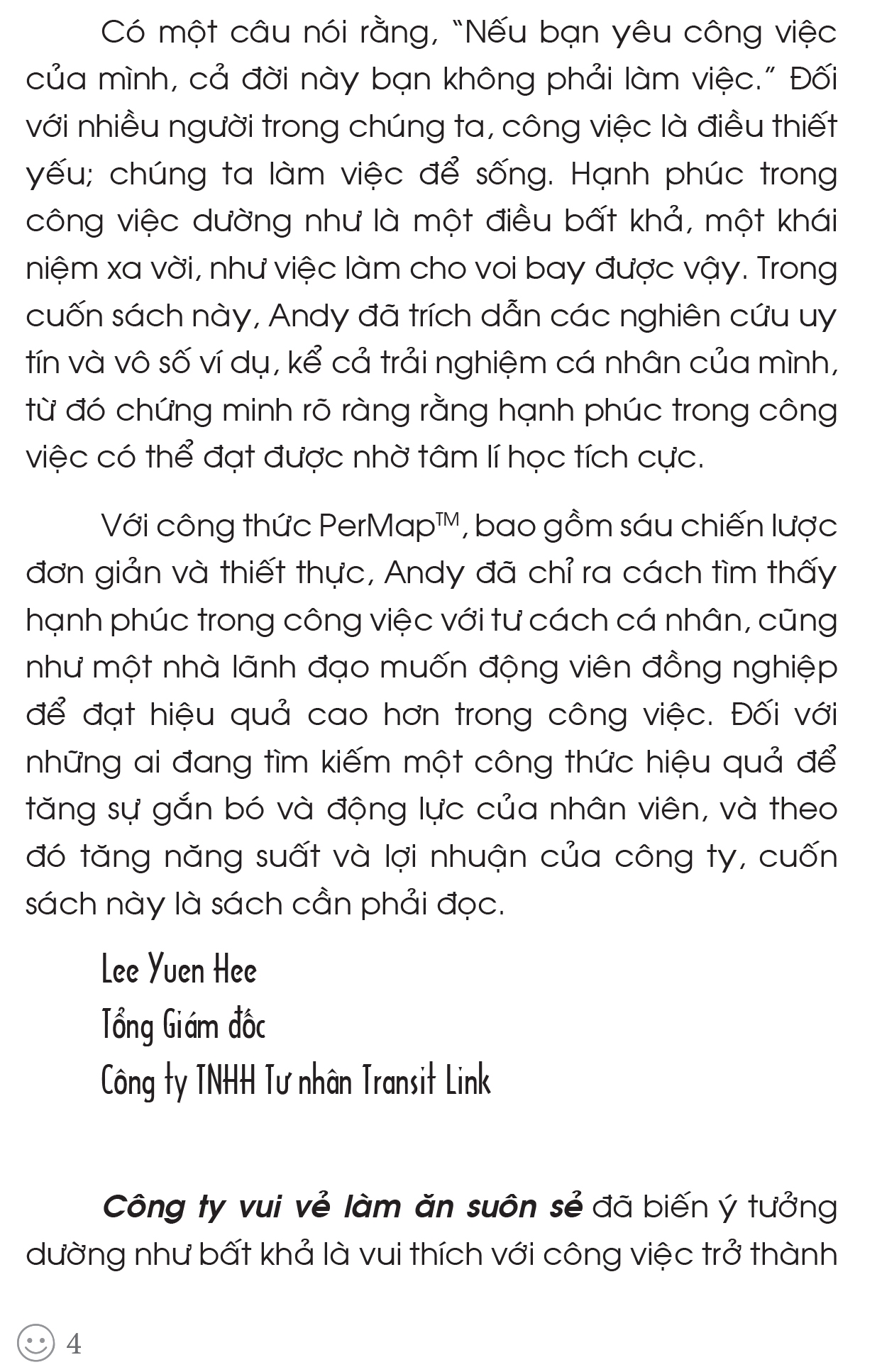 công ty vui vẻ làm ăn suôn sẻ