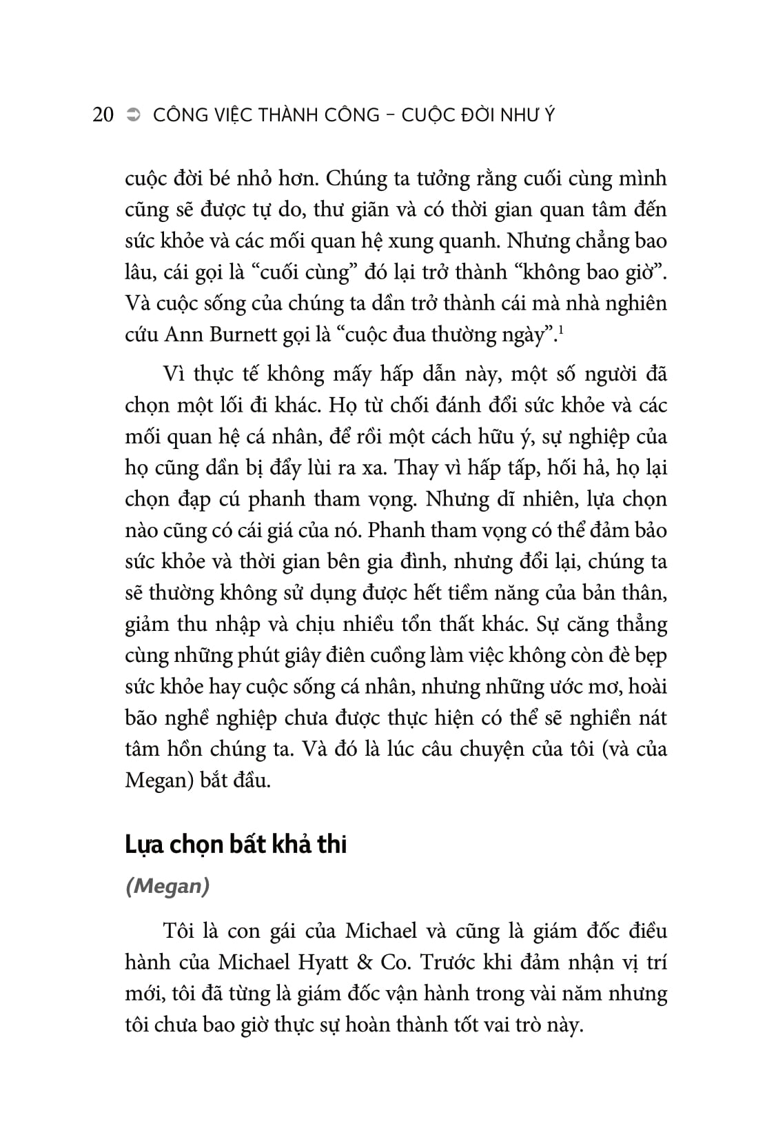 công việc thành công - cuộc đời như ý