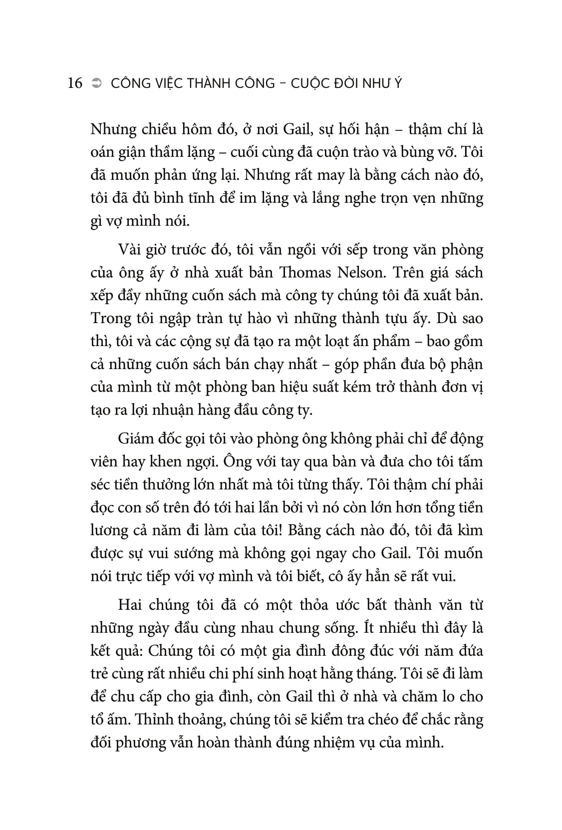 công việc thành công - cuộc đời như ý