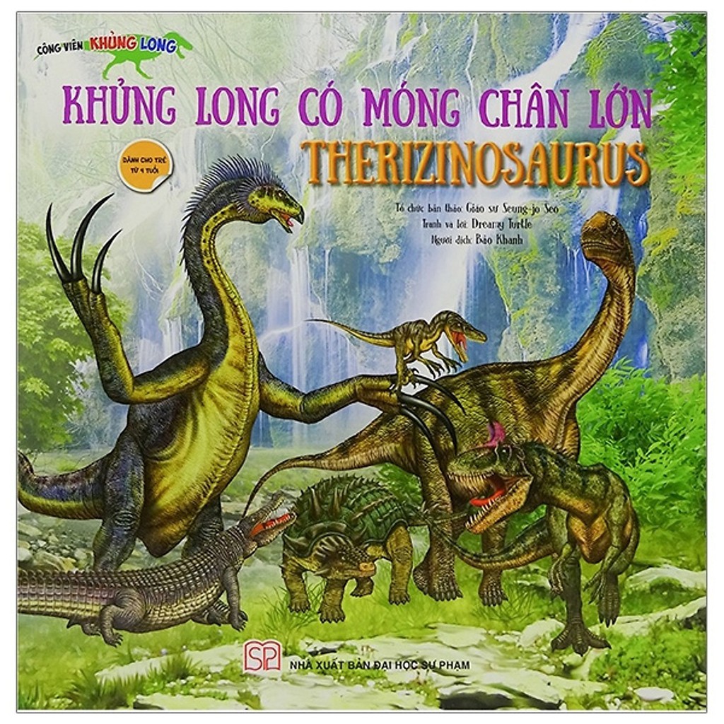 công viên khủng long - khủng long có móng chân lớn therizinosauraus