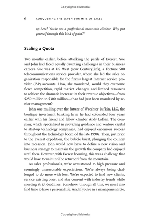 conquering the seven summits of sales: from everest to every business, achieving peak performance