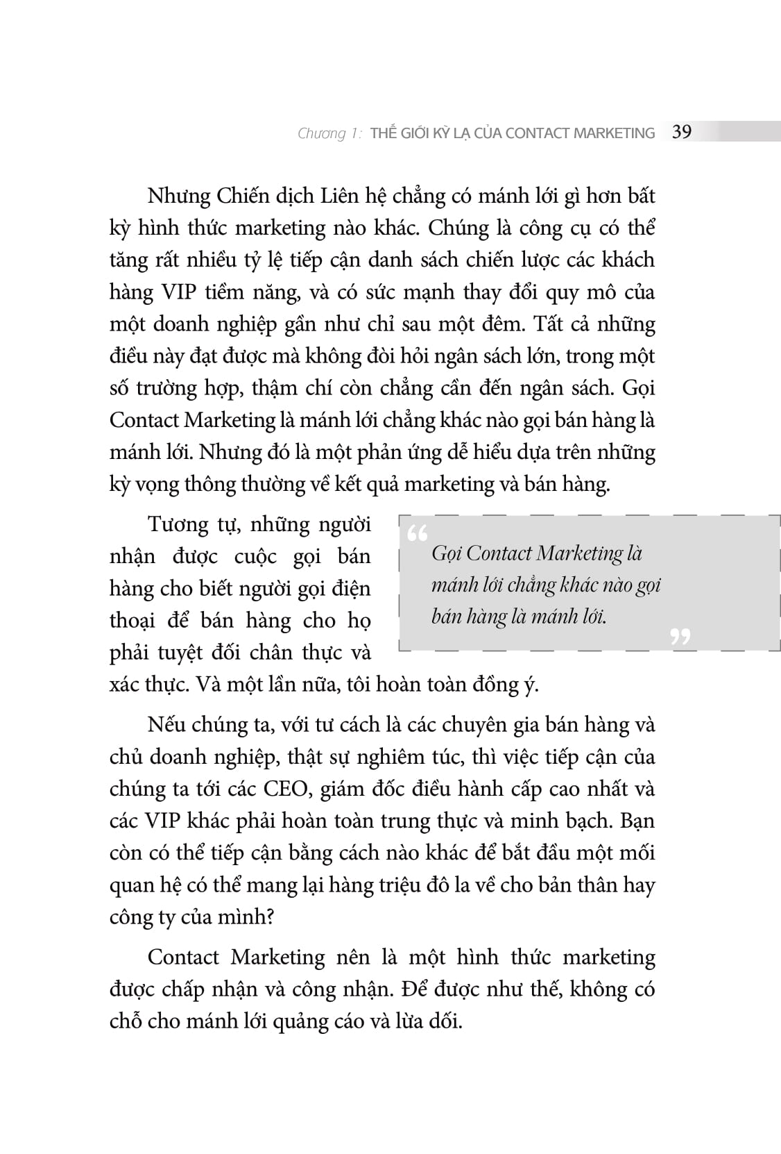 contact marketing - nghệ thuật chinh phục khách hàng