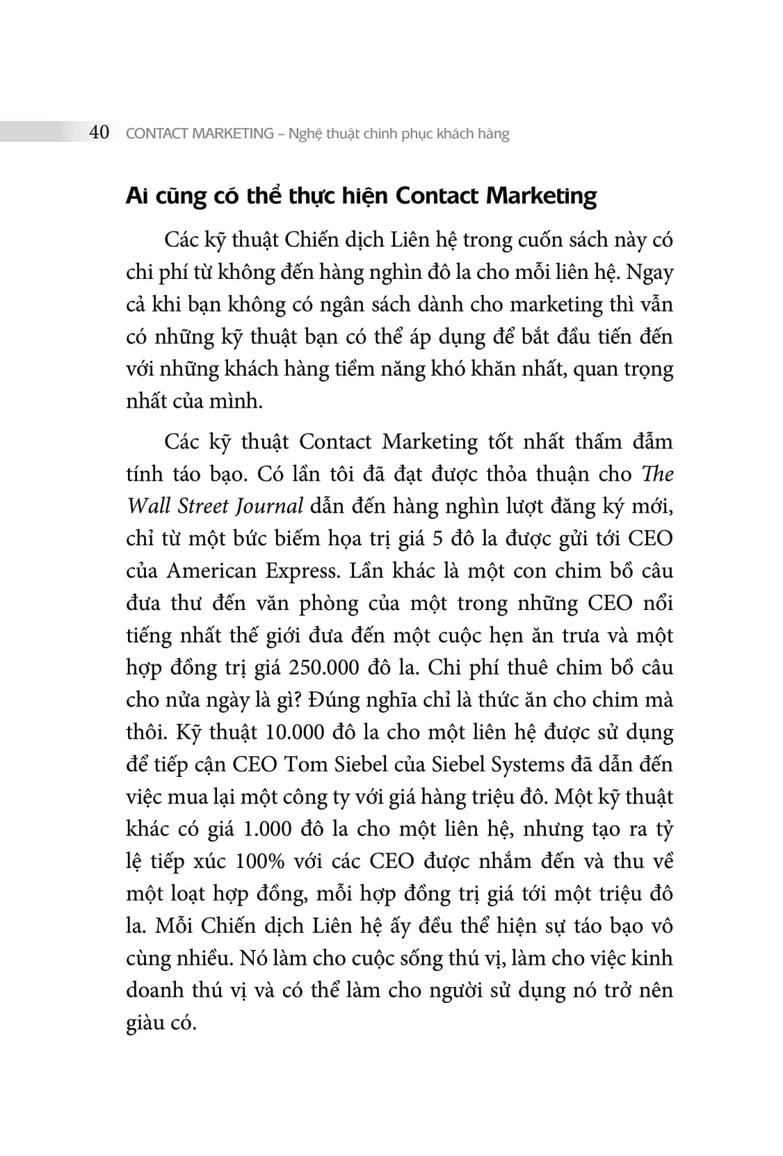 contact marketing - nghệ thuật chinh phục khách hàng