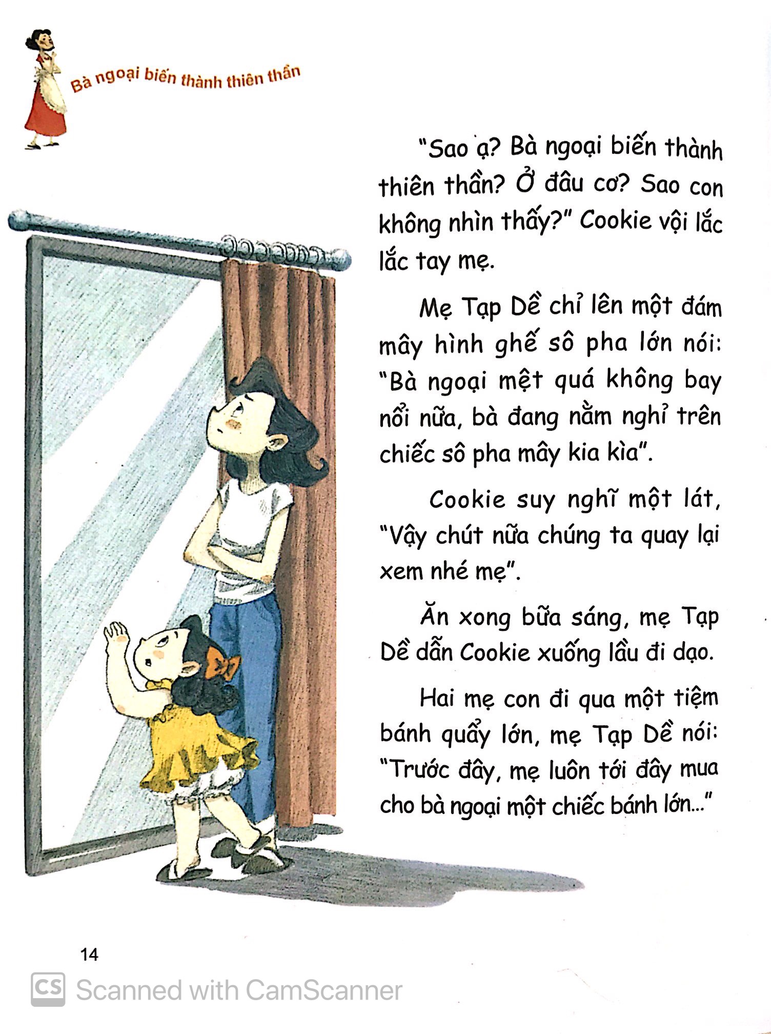 cookie và mẹ tạp dề - bà ngoại biến thành thiên thần