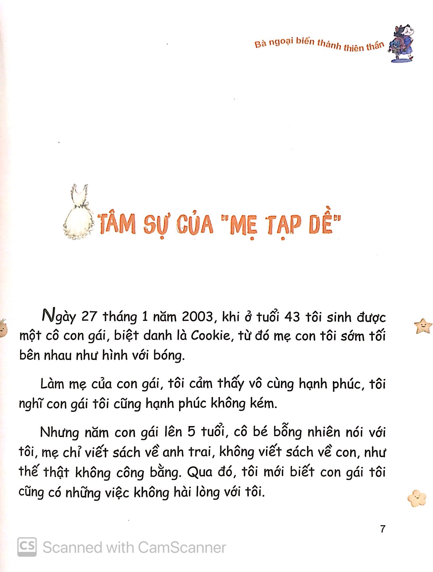 cookie và mẹ tạp dề - bà ngoại biến thành thiên thần