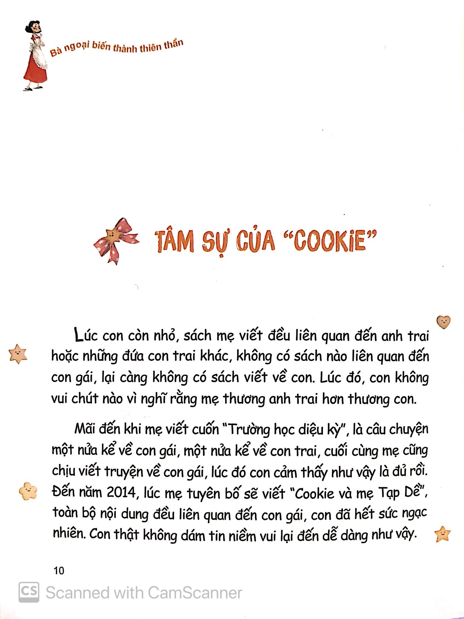 cookie và mẹ tạp dề - bà ngoại biến thành thiên thần