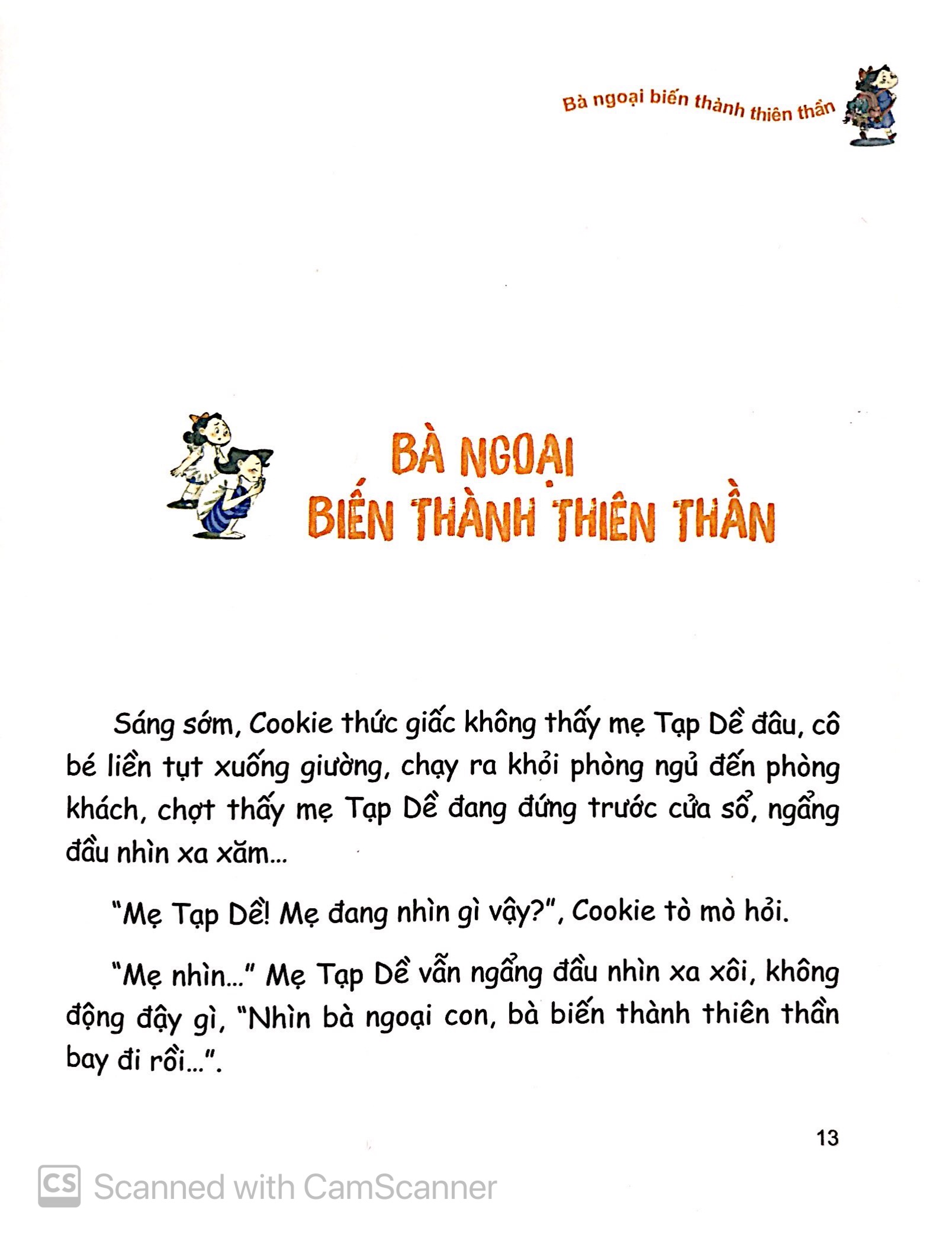 cookie và mẹ tạp dề - bà ngoại biến thành thiên thần
