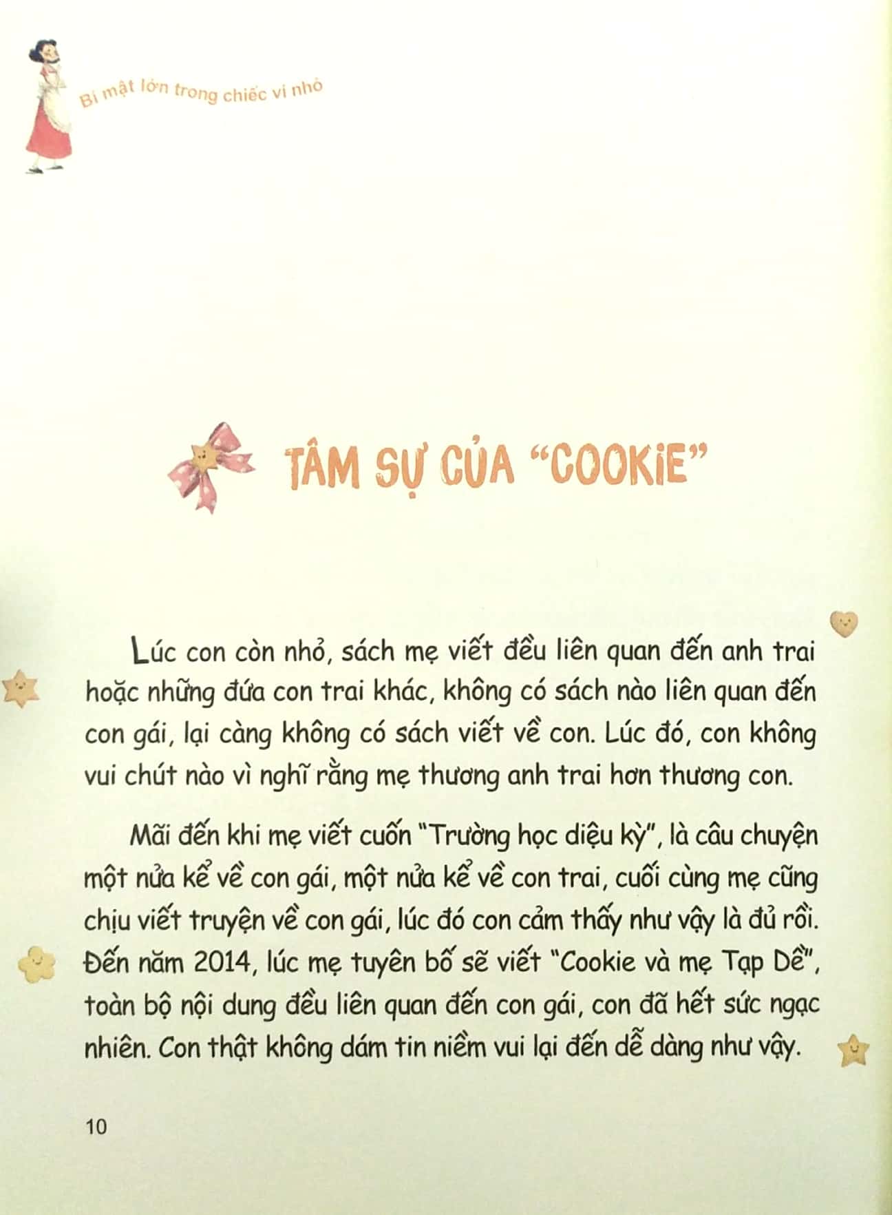 cookie và mẹ tạp dề - bí mật lớn trong chiếc ví nhỏ