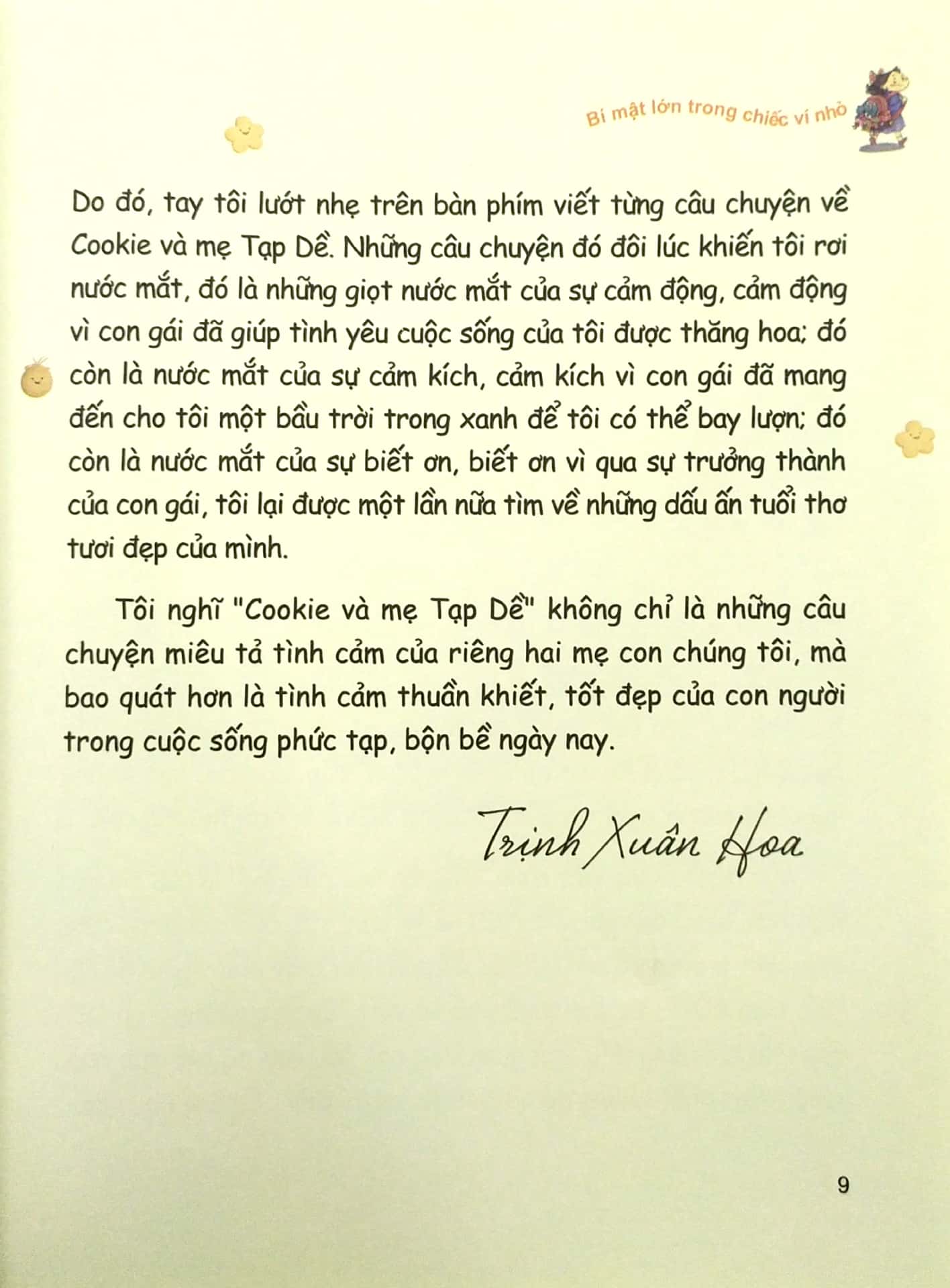 cookie và mẹ tạp dề - bí mật lớn trong chiếc ví nhỏ