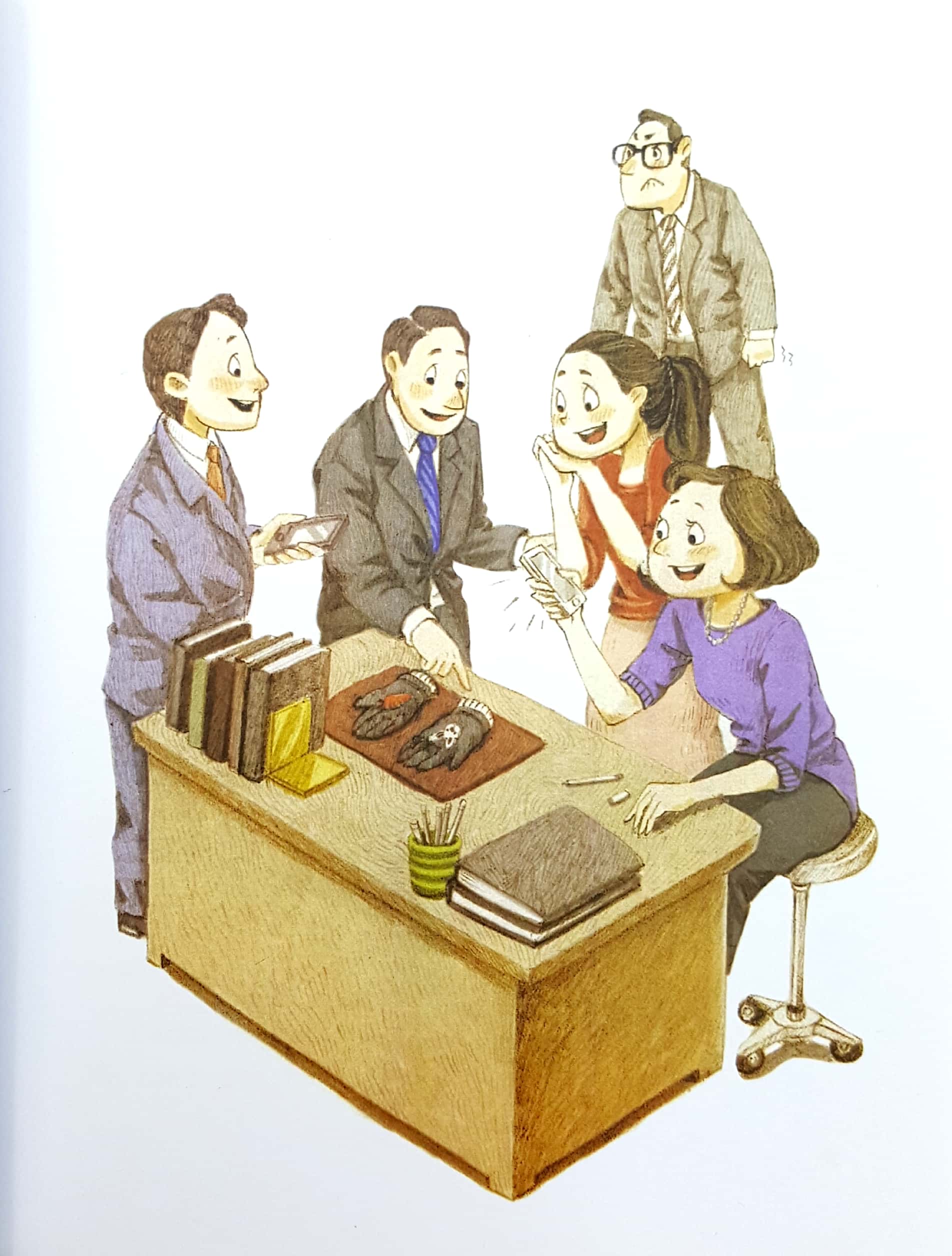 cookie và mẹ tạp dề - đôi găng tay đen của bố