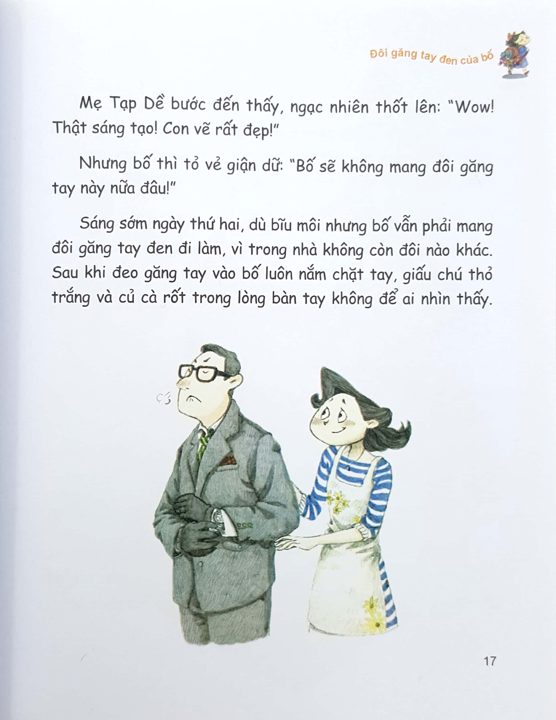 cookie và mẹ tạp dề - đôi găng tay đen của bố