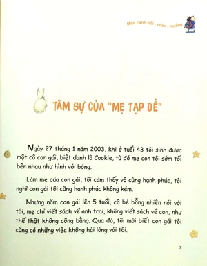 cookie và mẹ tạp dề - món canh nồi - chén - muỗng