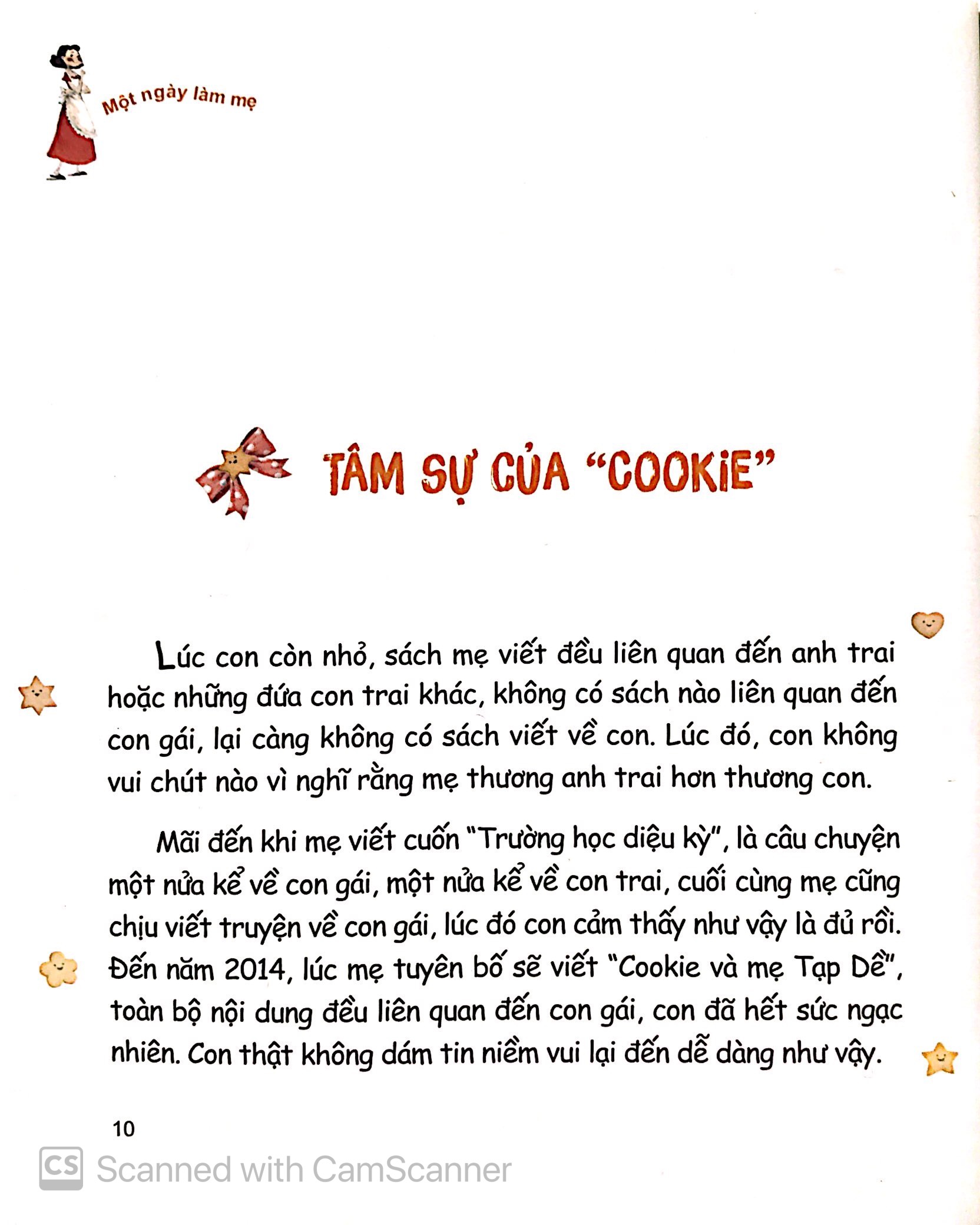 cookie và mẹ tạp dề - một ngày làm mẹ