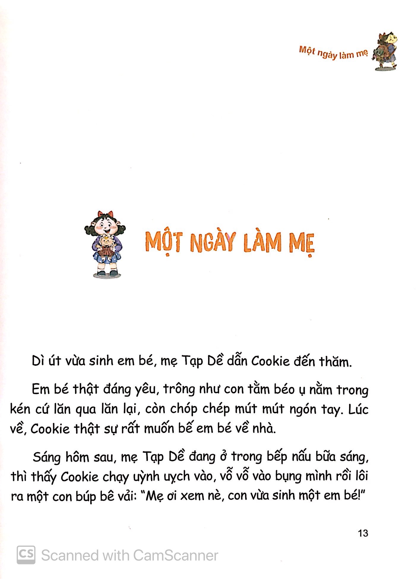cookie và mẹ tạp dề - một ngày làm mẹ