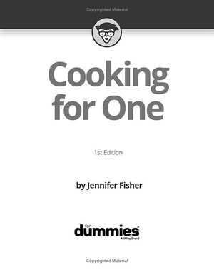 cooking for one for dummies