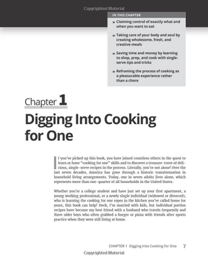 cooking for one for dummies
