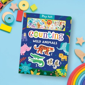 counting wild animals (play felt educational)