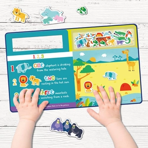 counting wild animals (play felt educational)