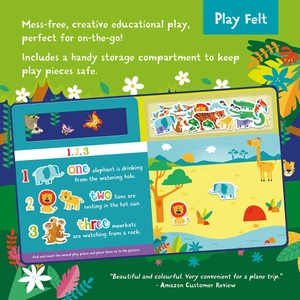 counting wild animals (play felt educational)