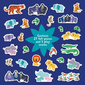 counting wild animals (play felt educational)