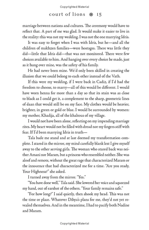 court of lions: a mirage novel