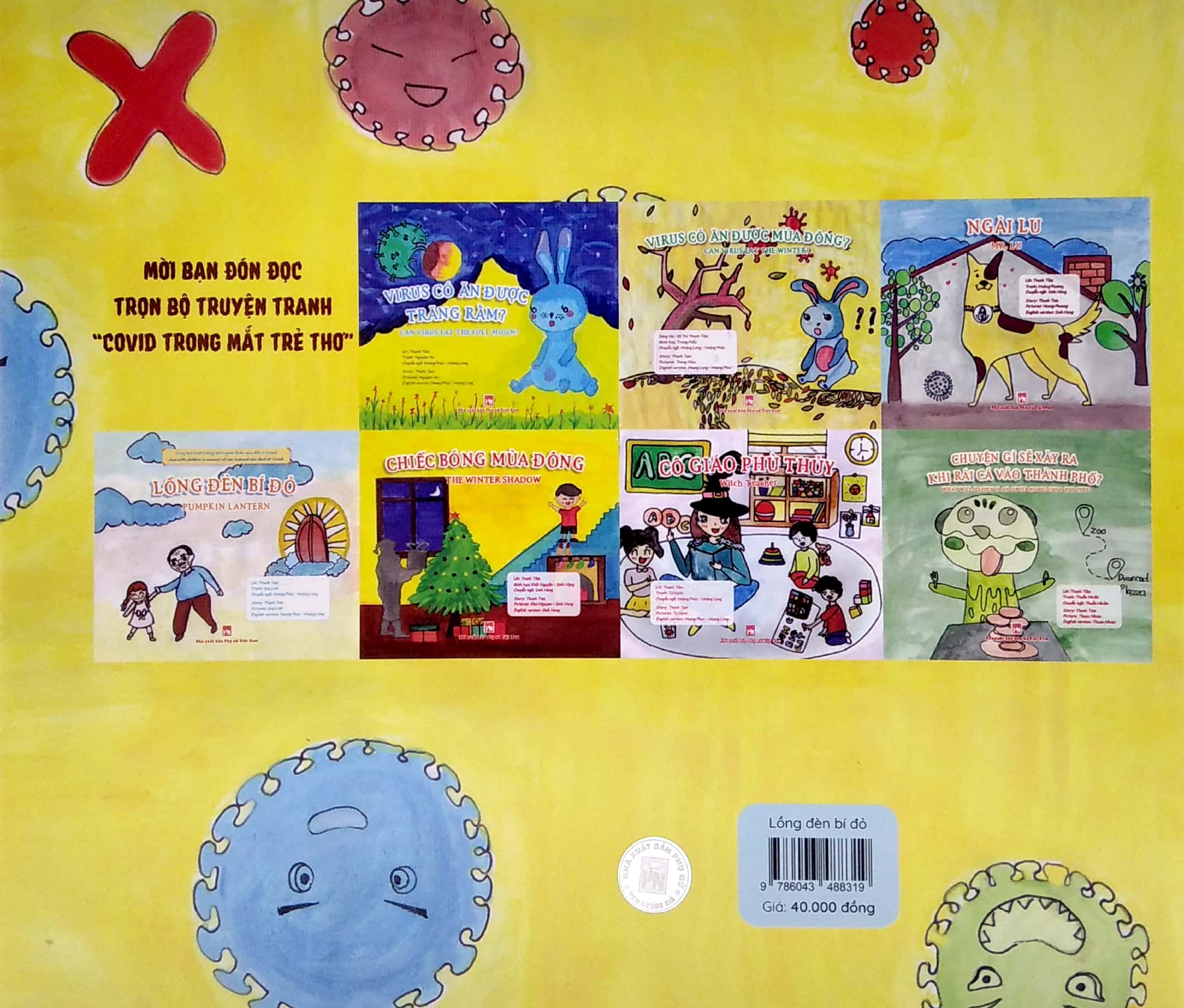 covid trong mắt trẻ thơ (song ngữ) - lồng đèn bí đỏ