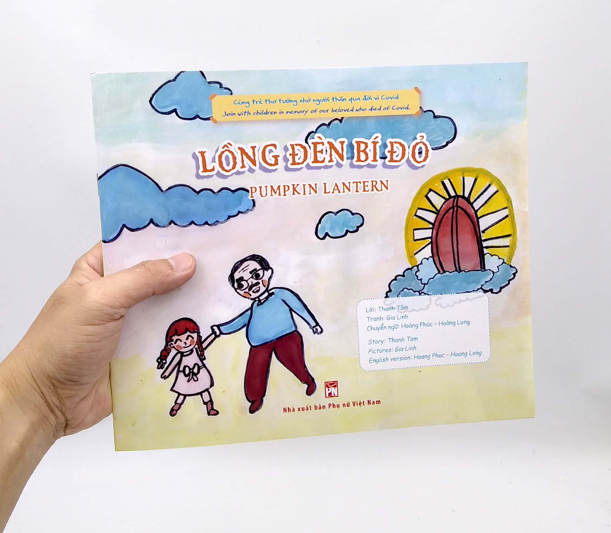 covid trong mắt trẻ thơ (song ngữ) - lồng đèn bí đỏ