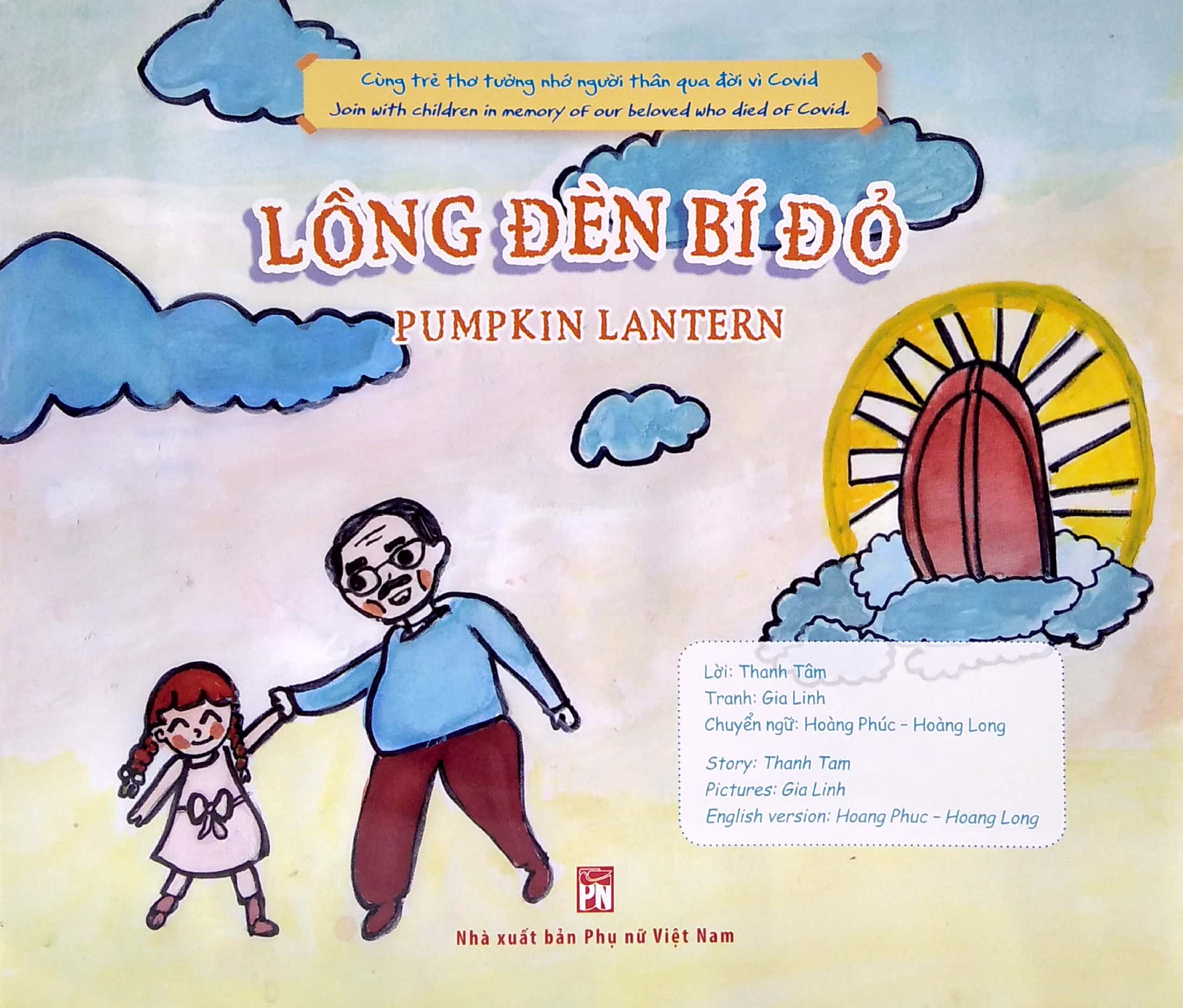 covid trong mắt trẻ thơ (song ngữ) - lồng đèn bí đỏ