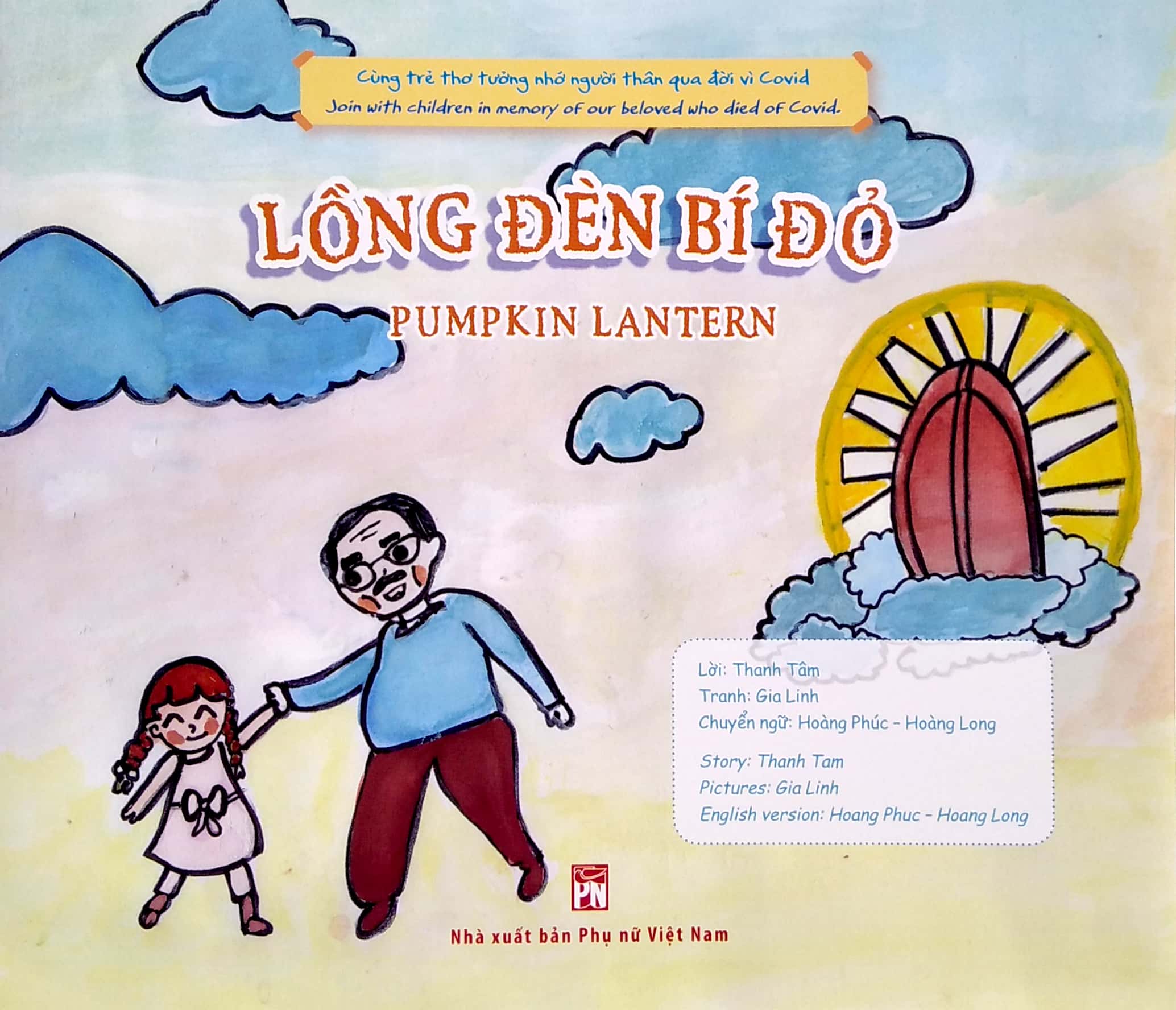 covid trong mắt trẻ thơ (song ngữ) - lồng đèn bí đỏ