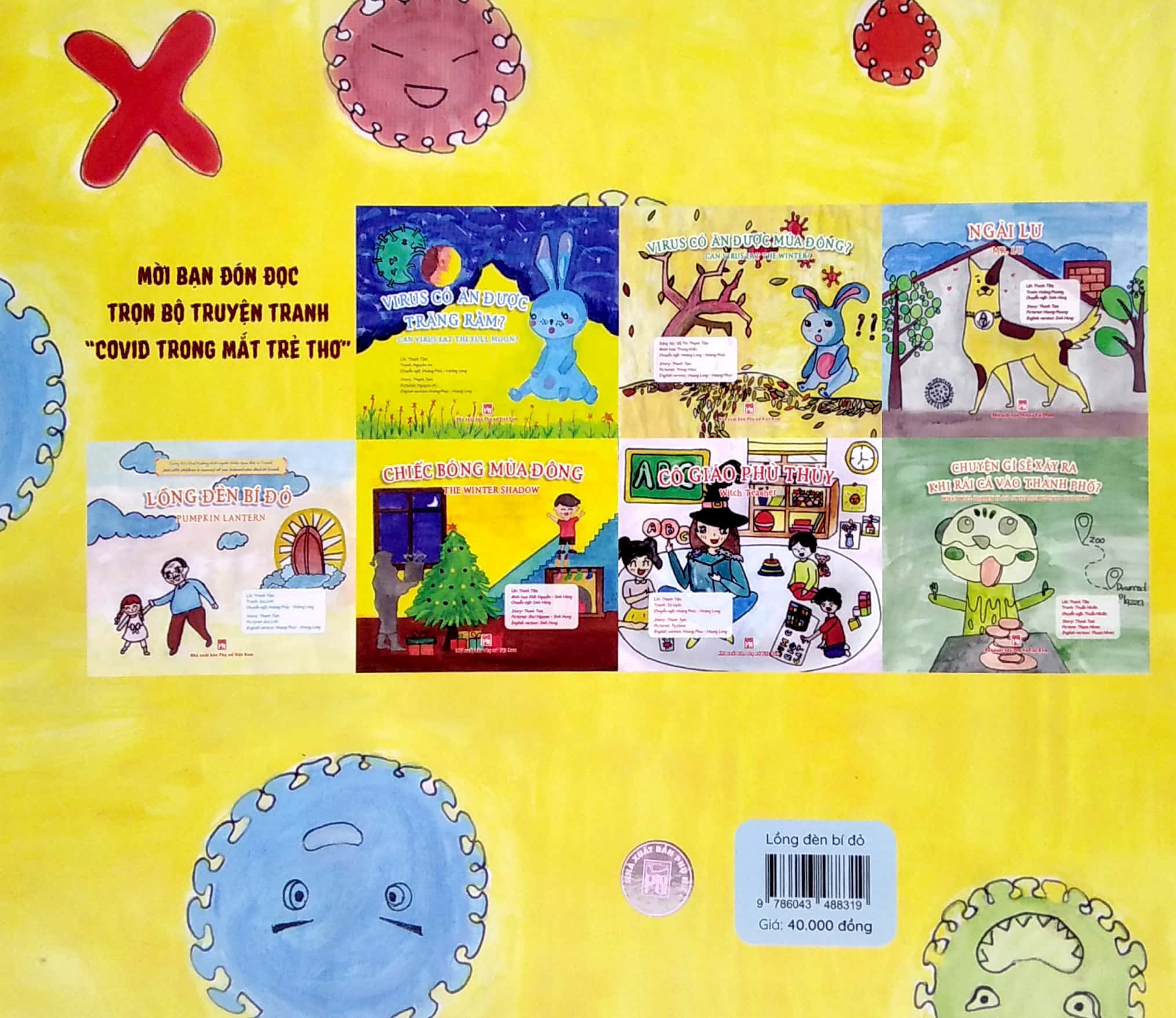 covid trong mắt trẻ thơ (song ngữ) - lồng đèn bí đỏ