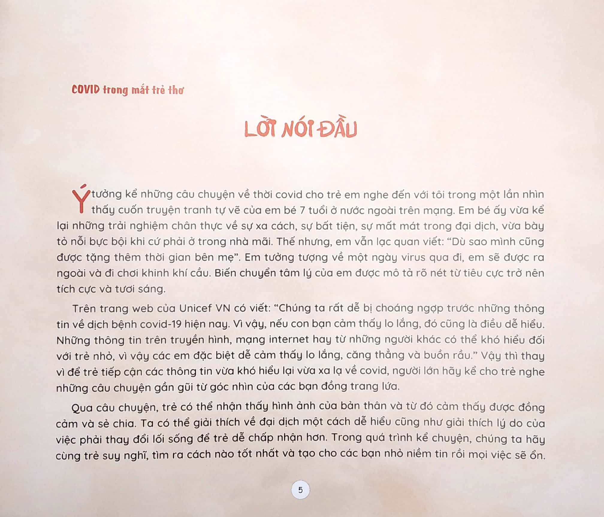 covid trong mắt trẻ thơ (song ngữ) - lồng đèn bí đỏ