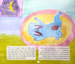 covid trong mắt trẻ thơ (song ngữ) - virus có ăn được trăng rằm