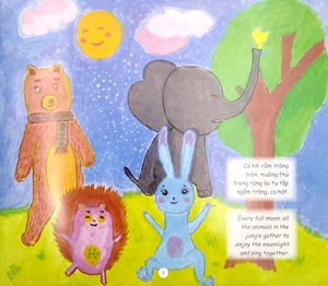 covid trong mắt trẻ thơ (song ngữ) - virus có ăn được trăng rằm