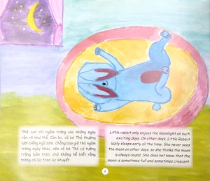 covid trong mắt trẻ thơ (song ngữ) - virus có ăn được trăng rằm