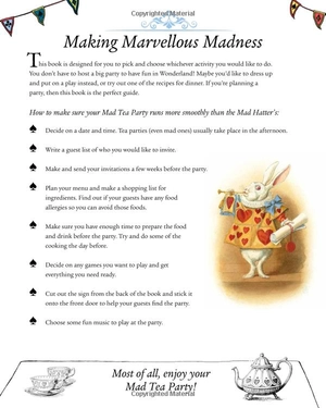 create your own alice and the mad hatter's tea party