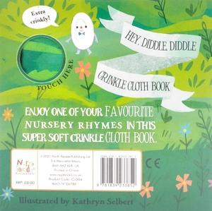 crinkly cloth book - hey, diddle, diddle