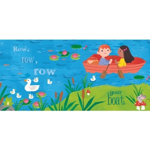 crinkly cloth book - row, row, row your boat