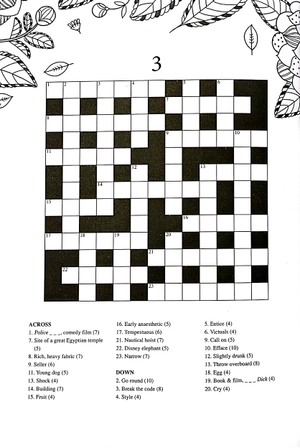 crossword puzzles