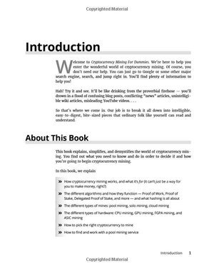 cryptocurrency mining for dummies 2nd edition