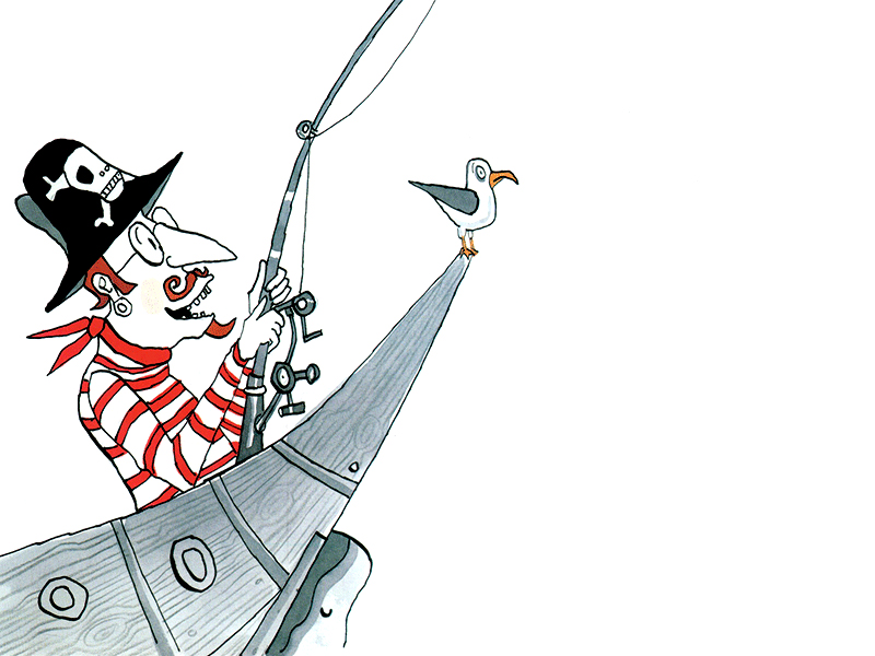 cu hiển cướp biển và thủy thủ đòan nghịch nhất quả đất