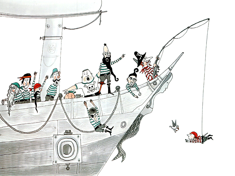 cu hiển cướp biển và thủy thủ đòan nghịch nhất quả đất