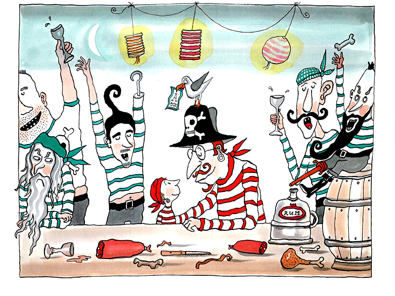 cu hiển cướp biển và thủy thủ đòan nghịch nhất quả đất