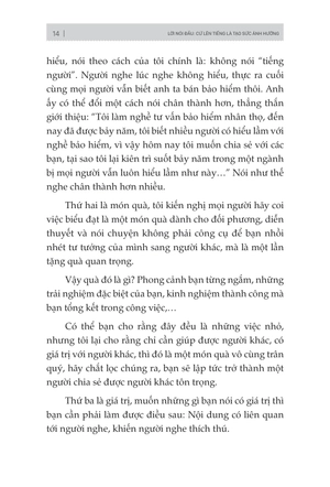 cứ lên tiếng là tạo sức ảnh hưởng