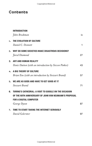 culture: leading scientists explore societies, art, power, and technology (best of edge series)